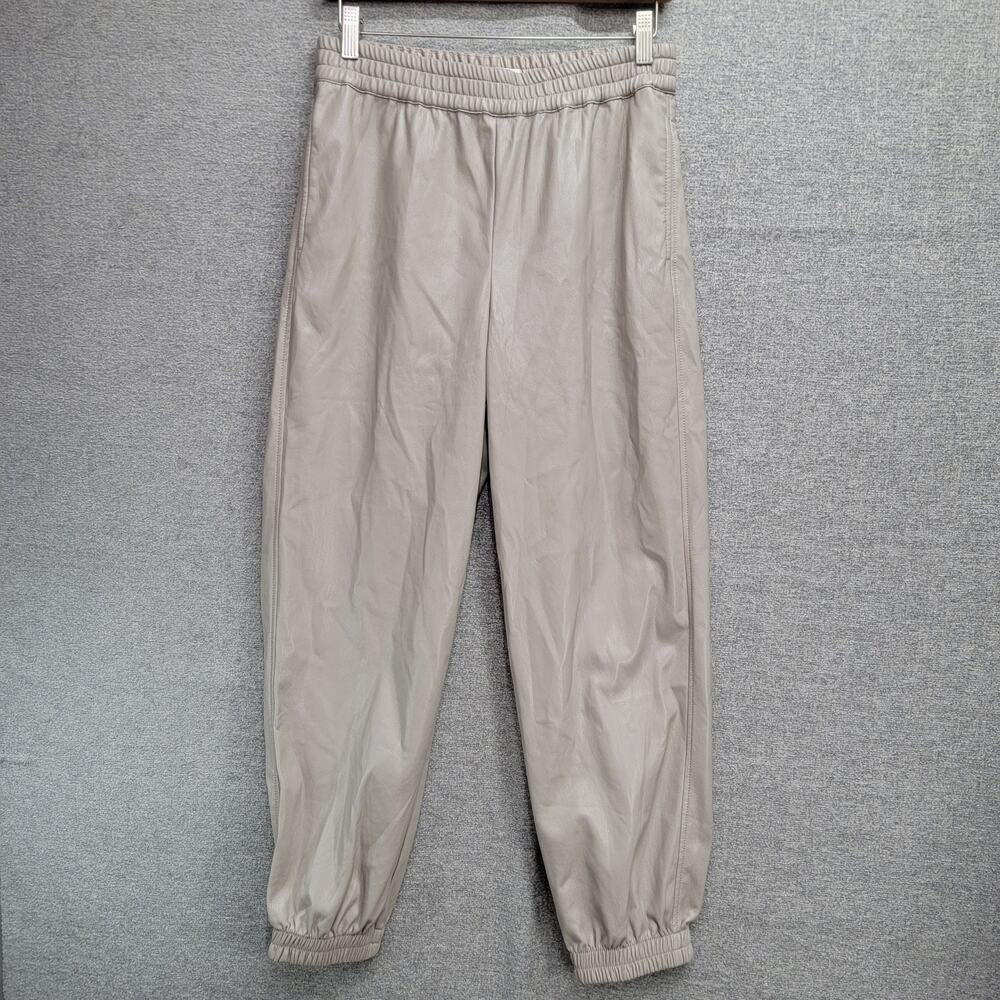 ARITZIA BABATON ZEDEL FAUX LEATHER JOGGER PANTS, SIZE M